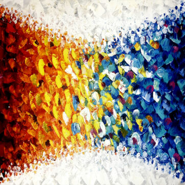 Color Spectrum Flow – Palette Knife Abstract Painting