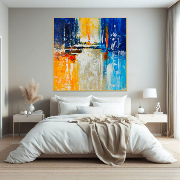 Modern abstract artwork for contemporary living spaces